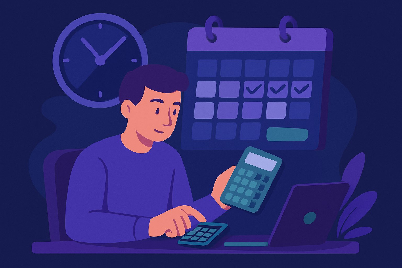 Calcul des heures de travail par mois : méthode et formules