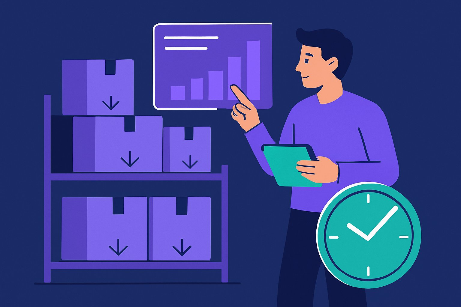 Le gain de temps en gérant ses stocks via Inventory Control Smart