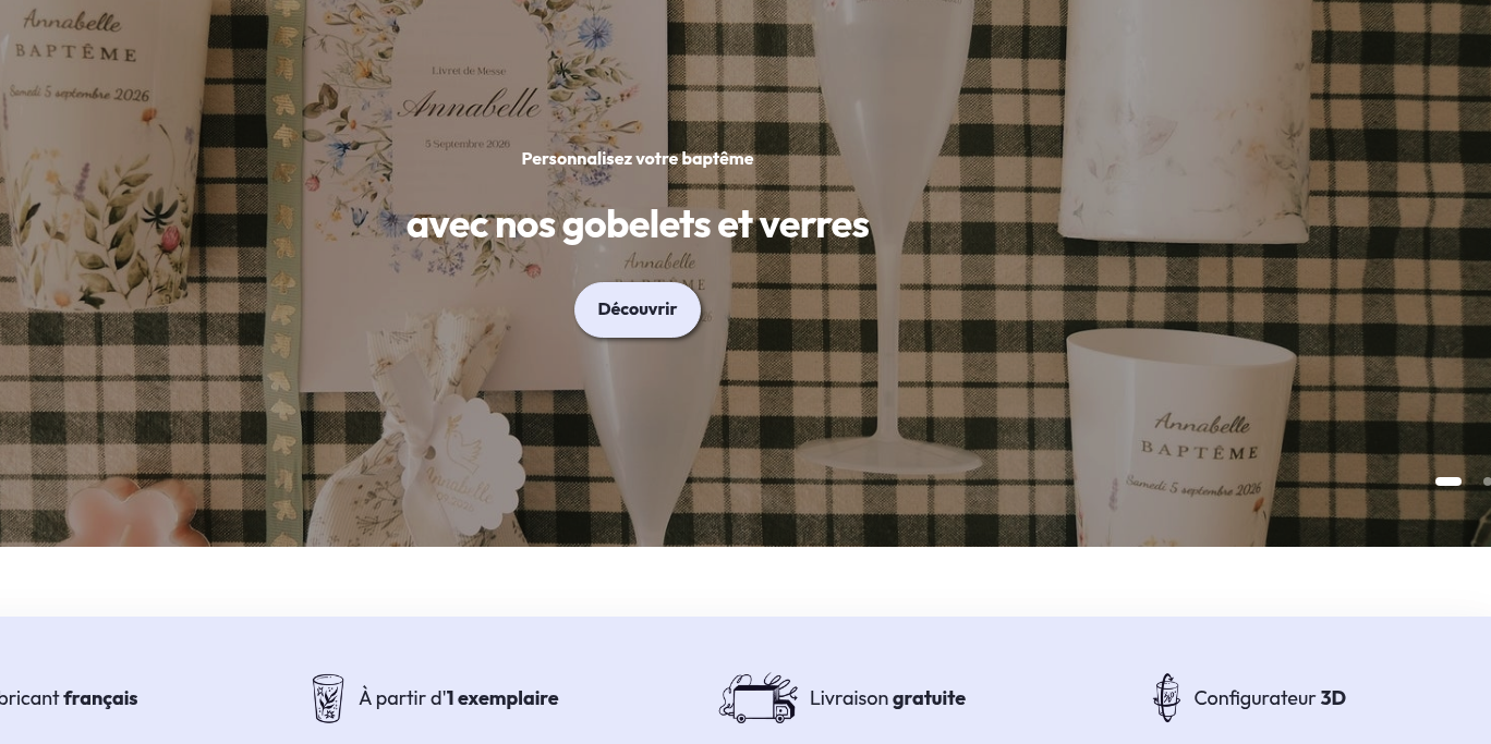 Aperçu Gobelets.com