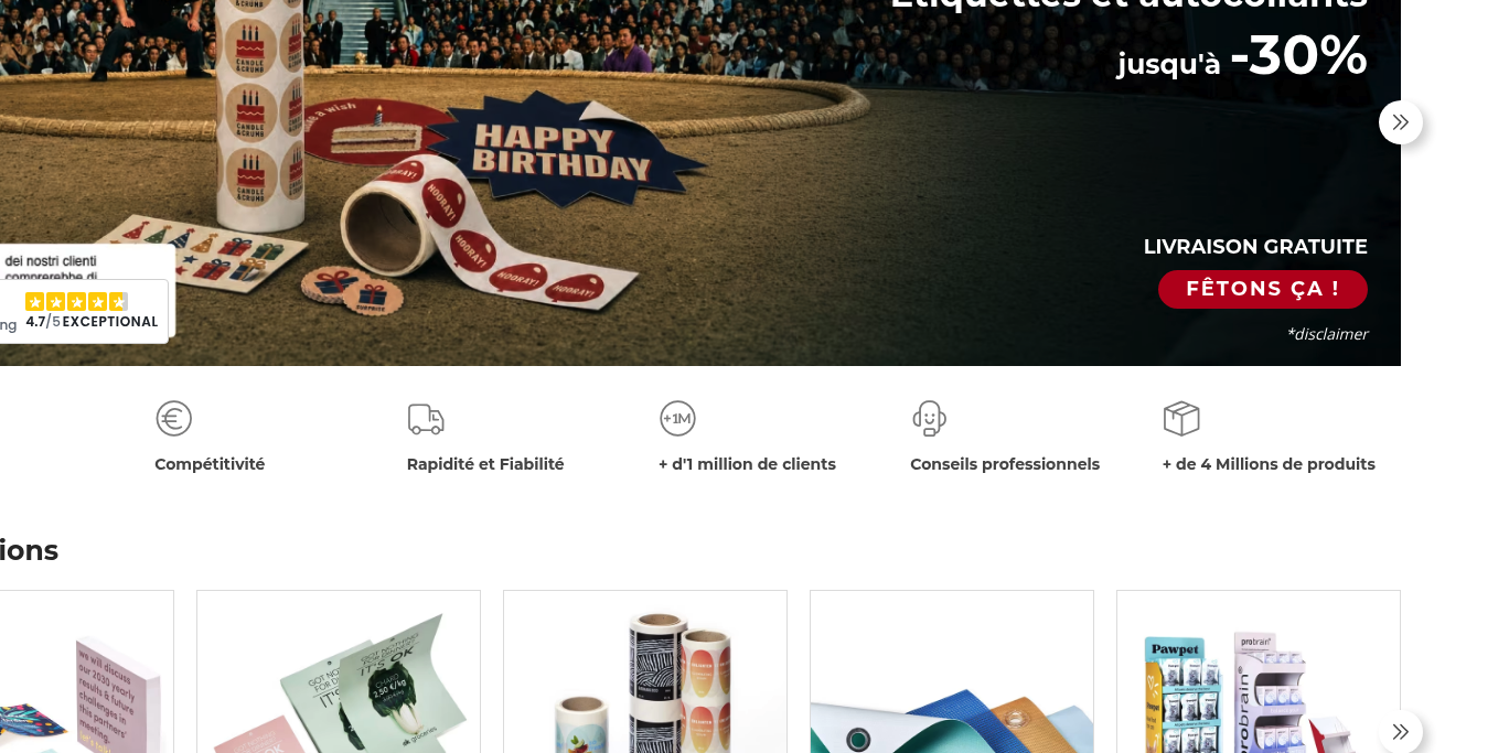 Aperçu Pixartprinting